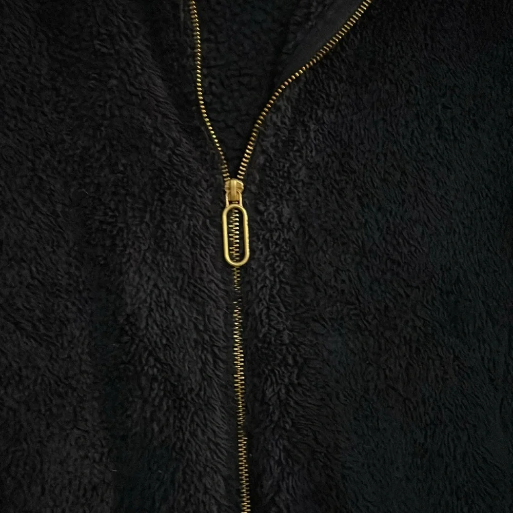 Soft Surroundings Jacket‎ Navy Blue Size Small Gold Zipper